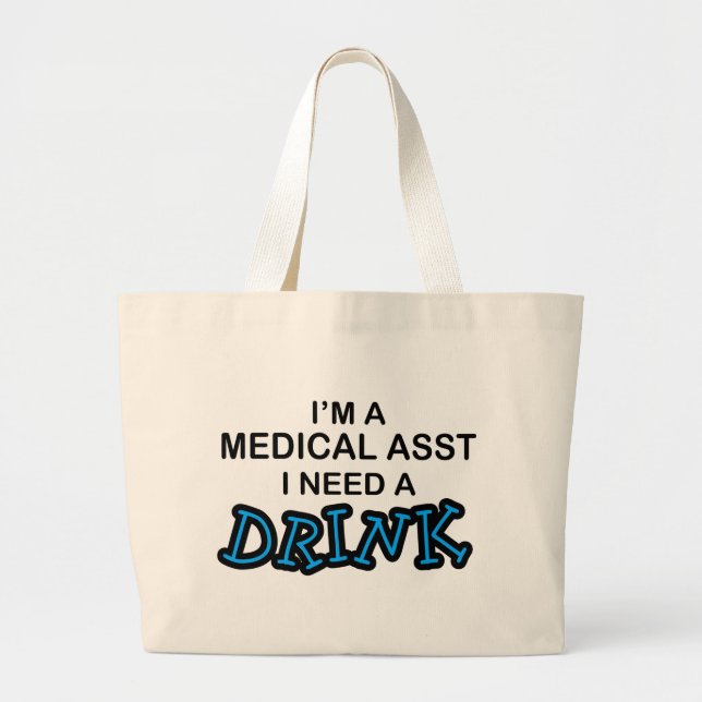 Bolsa Tote Grande Precise uma bebida - Asst médico (Frente)
