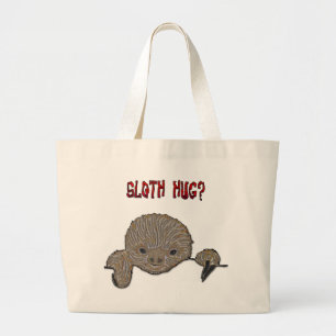 Bolsa Tote Grande Preguiça do bebê do abraço da preguiça