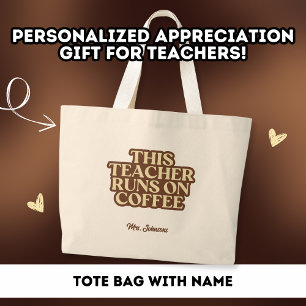 Bolsa Tote Grande Presente de Agradecimento Personalizado para Profe