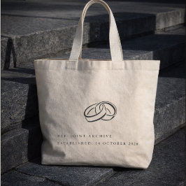 Bolsa Tote Grande Presente de Casamento Não Tradicional Cerimônia Ci