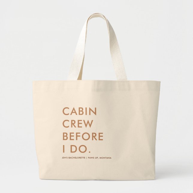 Bolsa Tote Grande Presente de Festa de solteira Terrestre do Campo d (Frente)