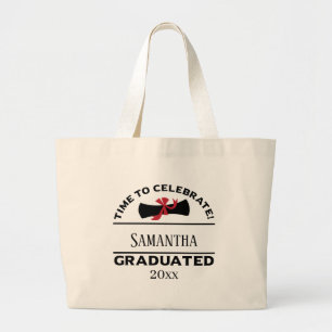 Bolsa Tote Grande Presente de Graduação Personalizada Hora De Cele