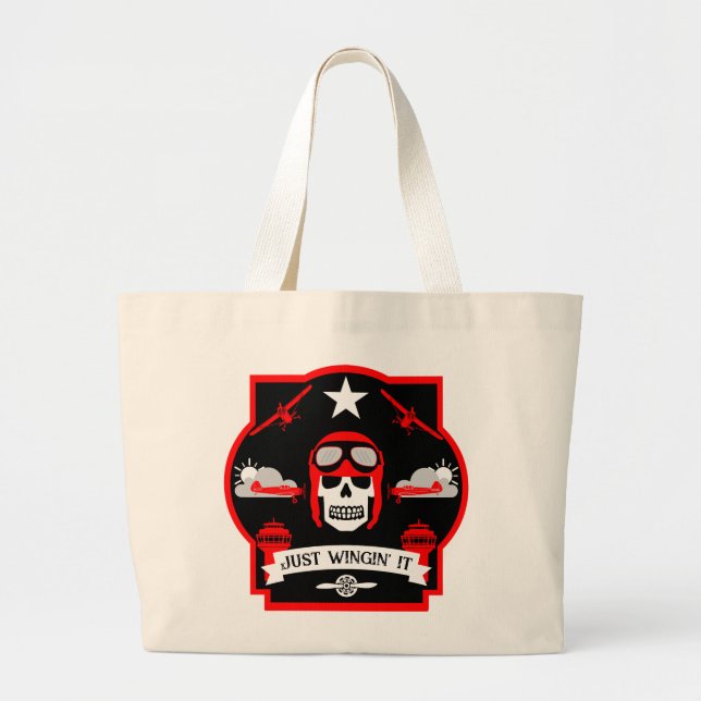 Bolsa Tote Grande Presente De Piloto Privado E Comercial (Frente)