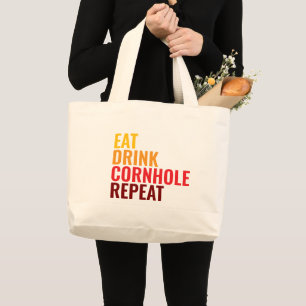 Bolsa Tote Grande Presente Divertido Gradiente de Cor para Amante de