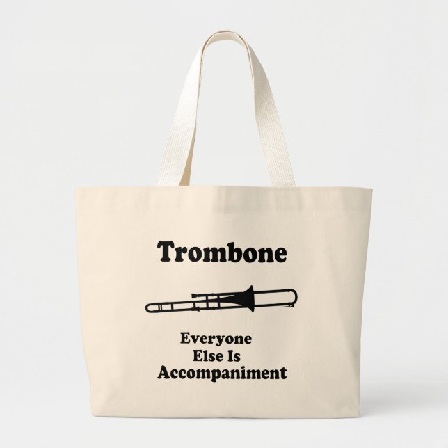 Bolsa Tote Grande Presente do Trombone (Frente)