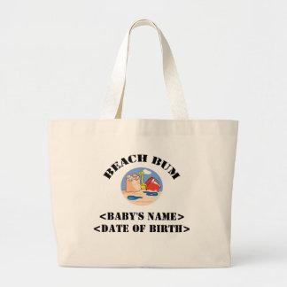 Bolsa Tote Grande Presente novo personalizado do bebê do vagabundo