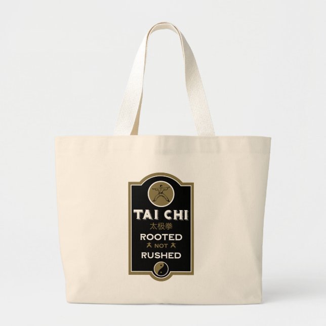 Bolsa Tote Grande Presente para Praticante de Tai Chi (Frente)