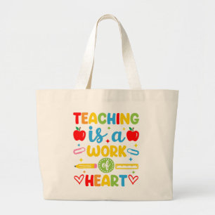Bolsa Tote Grande Presente para professor Ensinar é um trabalho do c