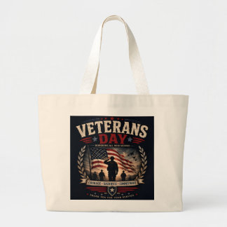 Bolsa Tote Grande Presente para Veterano Militar - Apreciação de Vet