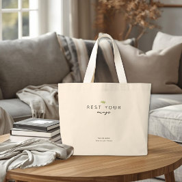 Bolsa Tote Grande Presente Personalizado de Apoio ao Câncer 'Descans