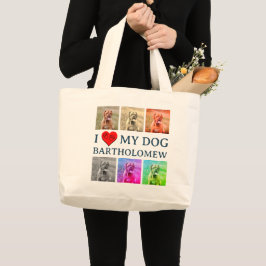 Bolsa Tote Grande Presente Personalizado de Pop Art para Amantes de