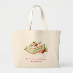 Bolsa Tote Grande Presente Personalizado para Professores de Volta à