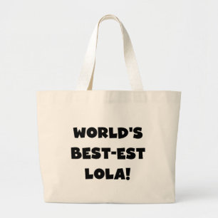 Bolsa Tote Grande Presente preto e branco do camiseta do Melhor-est