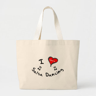 Bolsa Tote Grande Presentes da dança da salsa - dança da salsa do
