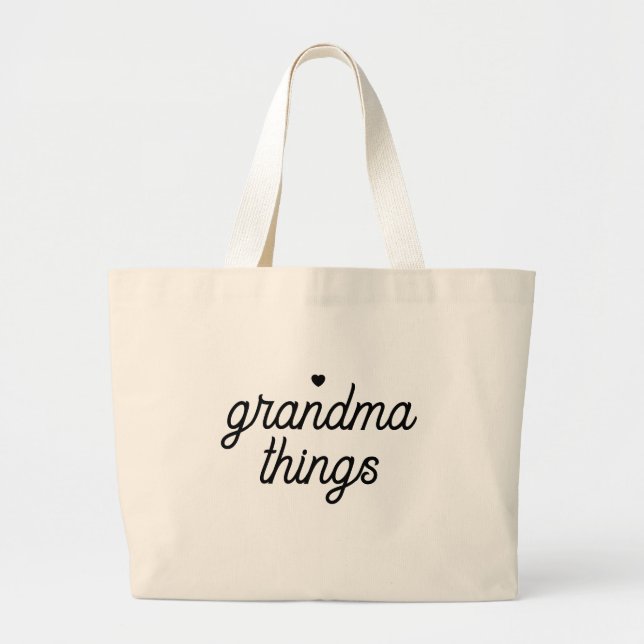Bolsa Tote Grande Presentes da Vovó (Frente)
