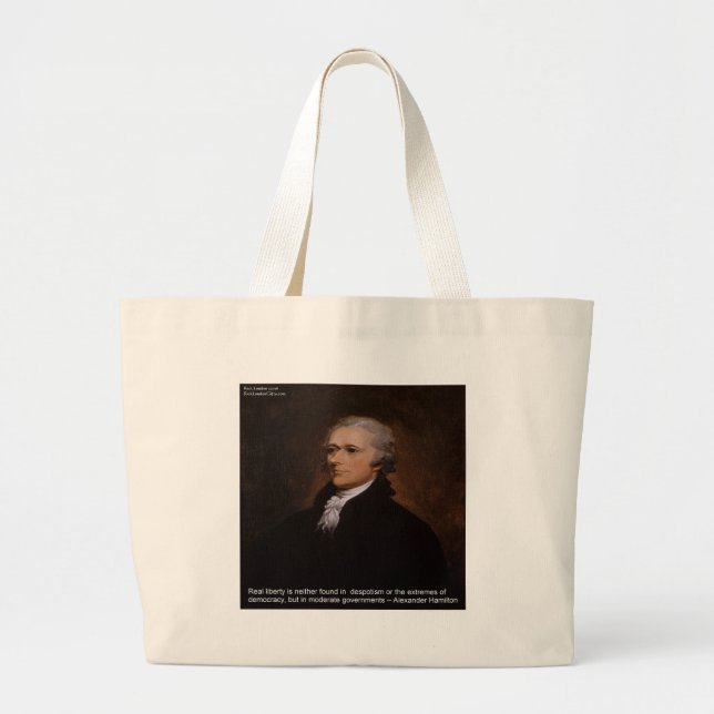 Bolsa Tote Grande Presentes de Alexander Hamilton (Frente)