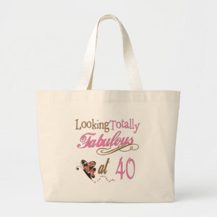 Bolsa Tote Grande Presentes de aniversário de 40 anos