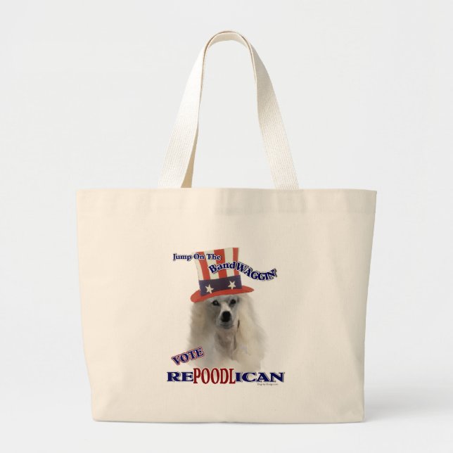 Bolsa Tote Grande Presentes de POODLE (Frente)