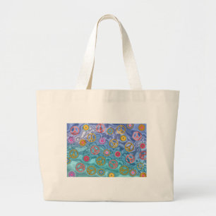 Bolsa Tote Grande Presentes de Roupas Ondas do Oceano Pacífico dos A