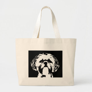 Bolsa Tote Grande Presentes de Shih Tzu - saco