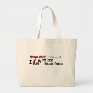 Bolsa Tote Grande Presentes de Terrier, de roda revestida e macia