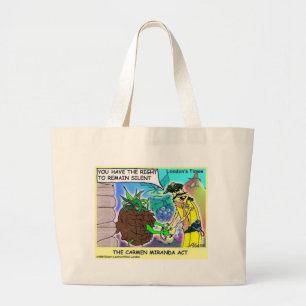 Bolsa Tote Grande Presentes Divertidos e Colecionáveis da Carmen Mir