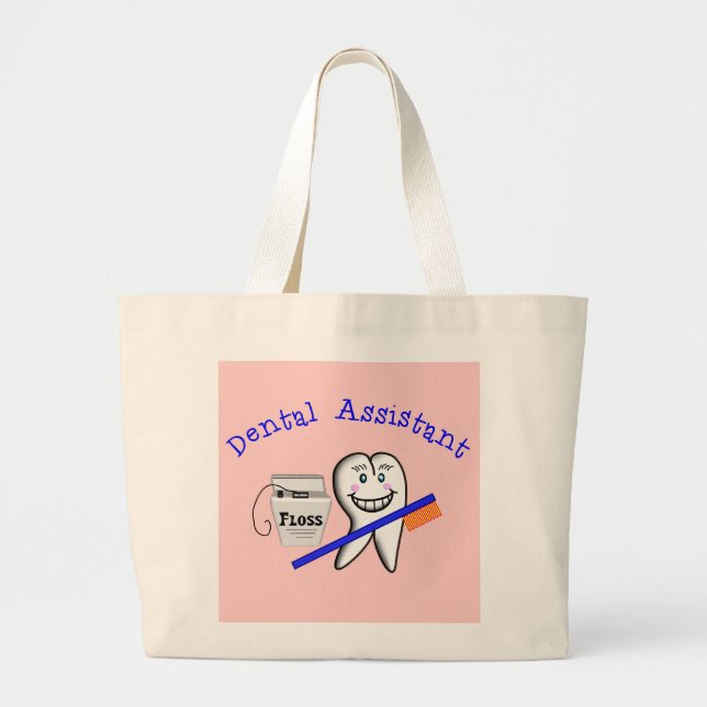 Bolsa Tote Grande Presentes do assistente dental (Frente)