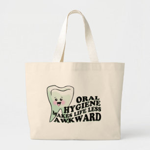Bolsa Tote Grande Presentes do dentista e do higienista dental