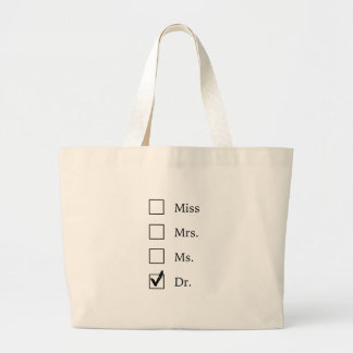 Bolsa Tote Grande Presentes do PhD para mulheres