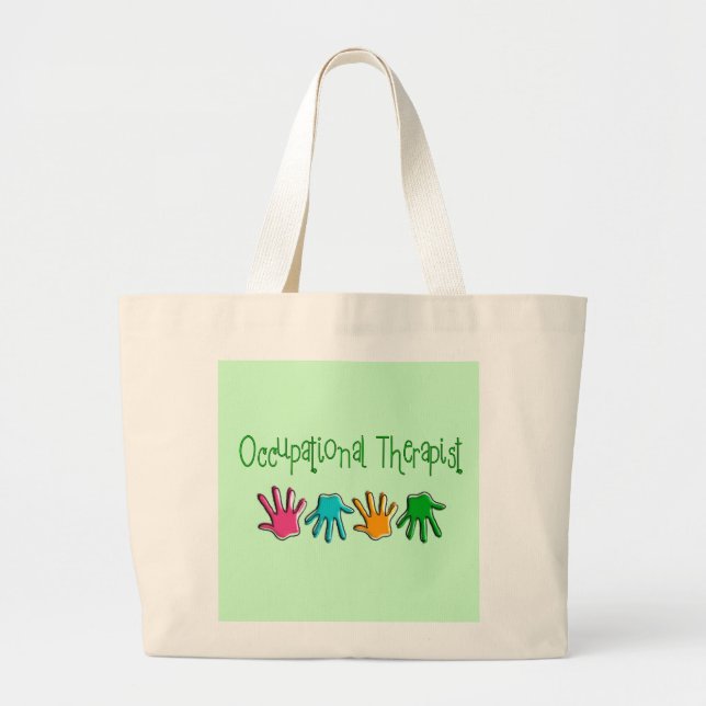 Bolsa Tote Grande Presentes do terapeuta ocupacional (Frente)