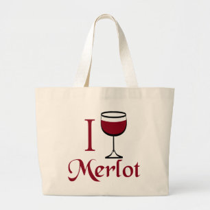 Bolsa Tote Grande Presentes do touro de vinho do Merlot