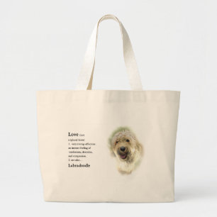 Bolsa Tote Grande Presentes dos amantes de Labradoodle