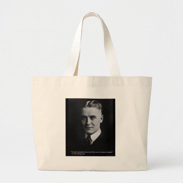 Bolsa Tote Grande Presentes e Camisetas Curiosidade Terna F Scott Fi (Frente)