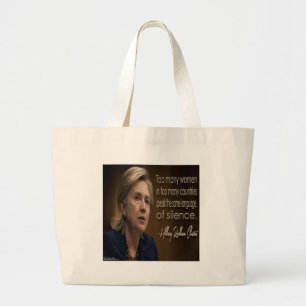 Bolsa Tote Grande Presentes e Camisetas Hillary Clinton Mulheres R A