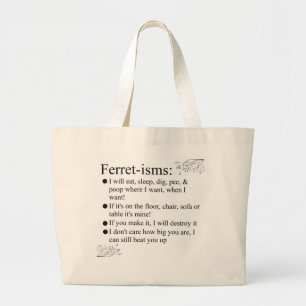 Bolsa Tote Grande Presentes engraçados da doninha