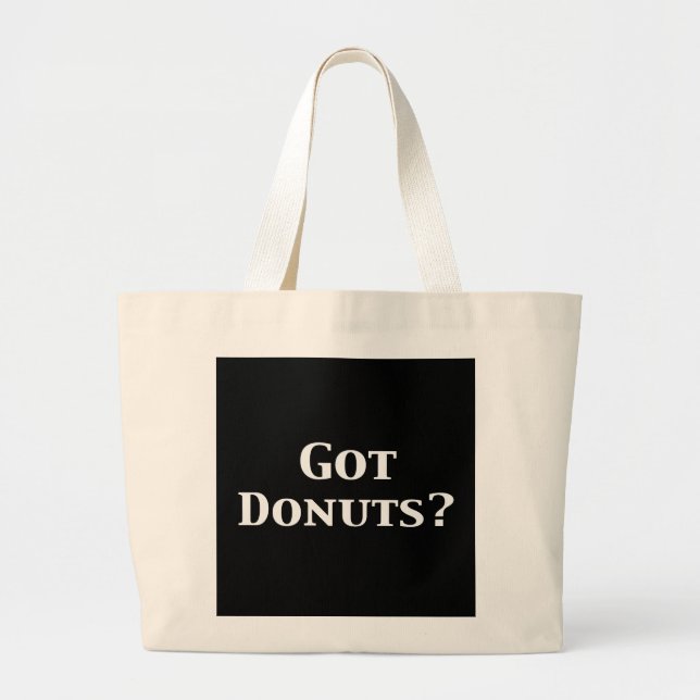 Bolsa Tote Grande Presentes obtidos das rosquinhas (Frente)