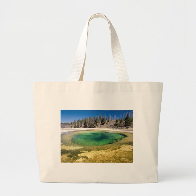 Bolsa Tote Grande Presentes Personalizáveis do Parque Nacional Yello (Frente)