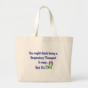 Bolsa Tote Grande Presentes respiratórios engraçados da terapia