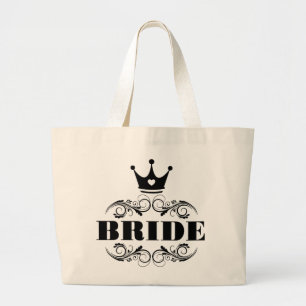 Bolsa Tote Grande Preto da noiva no fundo feito sob encomenda