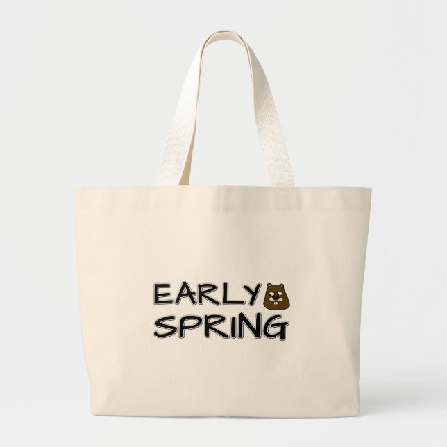 Bolsa Tote Grande Primavera precoce (Frente)