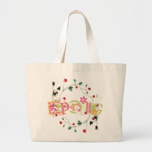 Bolsa Tote Grande Primavera Tote Bag