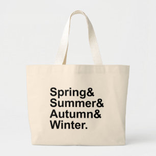 Bolsa Tote Grande Primavera Verão Outono Inverno   Quatro Estações