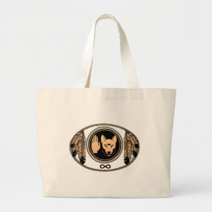 Bolsa Tote Grande Primeira arte do nativo da rebelião de Metis da