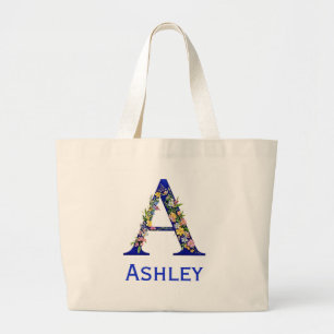 Bolsa Tote Grande Primeira letra A personalizada