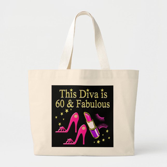 BOLSA TOTE GRANDE PRIMEIRO DIA 60 ANIVERSÁRIO DIVA DESIGN (Frente)