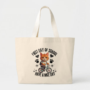 Bolsa Tote Grande Primeiro Dia De Aula Tenha Um Bom Dia