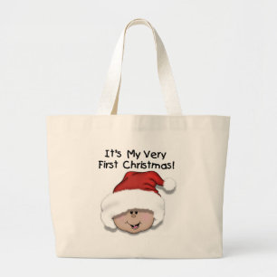Bolsa Tote Grande Primeiros natais, latinos, Camisetas e presentes
