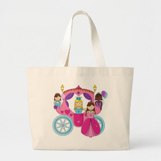 Bolsa Tote Grande Princesa bonito Carruagem