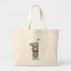 Bolsa Tote Grande Princesa Castelo Torre Saco