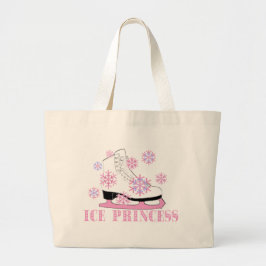 Bolsa Tote Grande Princesa Patinagem do gelo